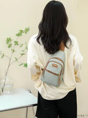 BagForLove - Versatile & Stylish Minimalist Color Blocking Crossbody Chest Bag with Multi-layer Design