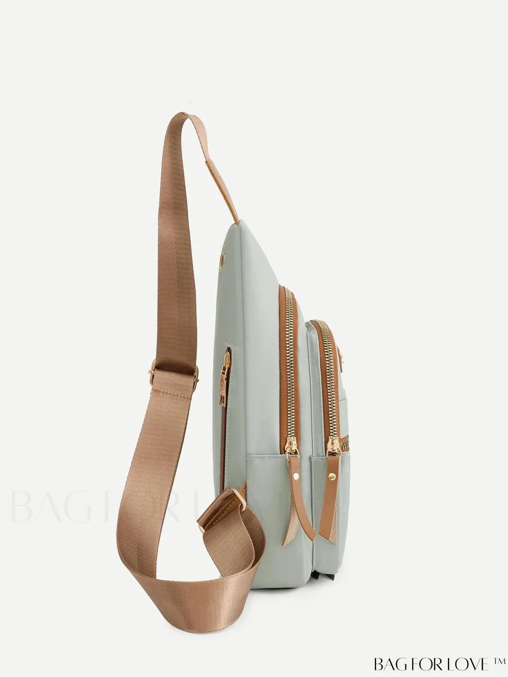 BagForLove - Versatile & Stylish Minimalist Color Blocking Crossbody Chest Bag with Multi-layer Design