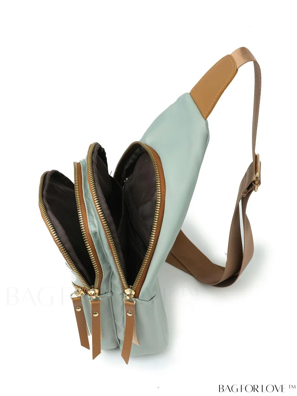 BagForLove - Versatile & Stylish Minimalist Color Blocking Crossbody Chest Bag with Multi-layer Design