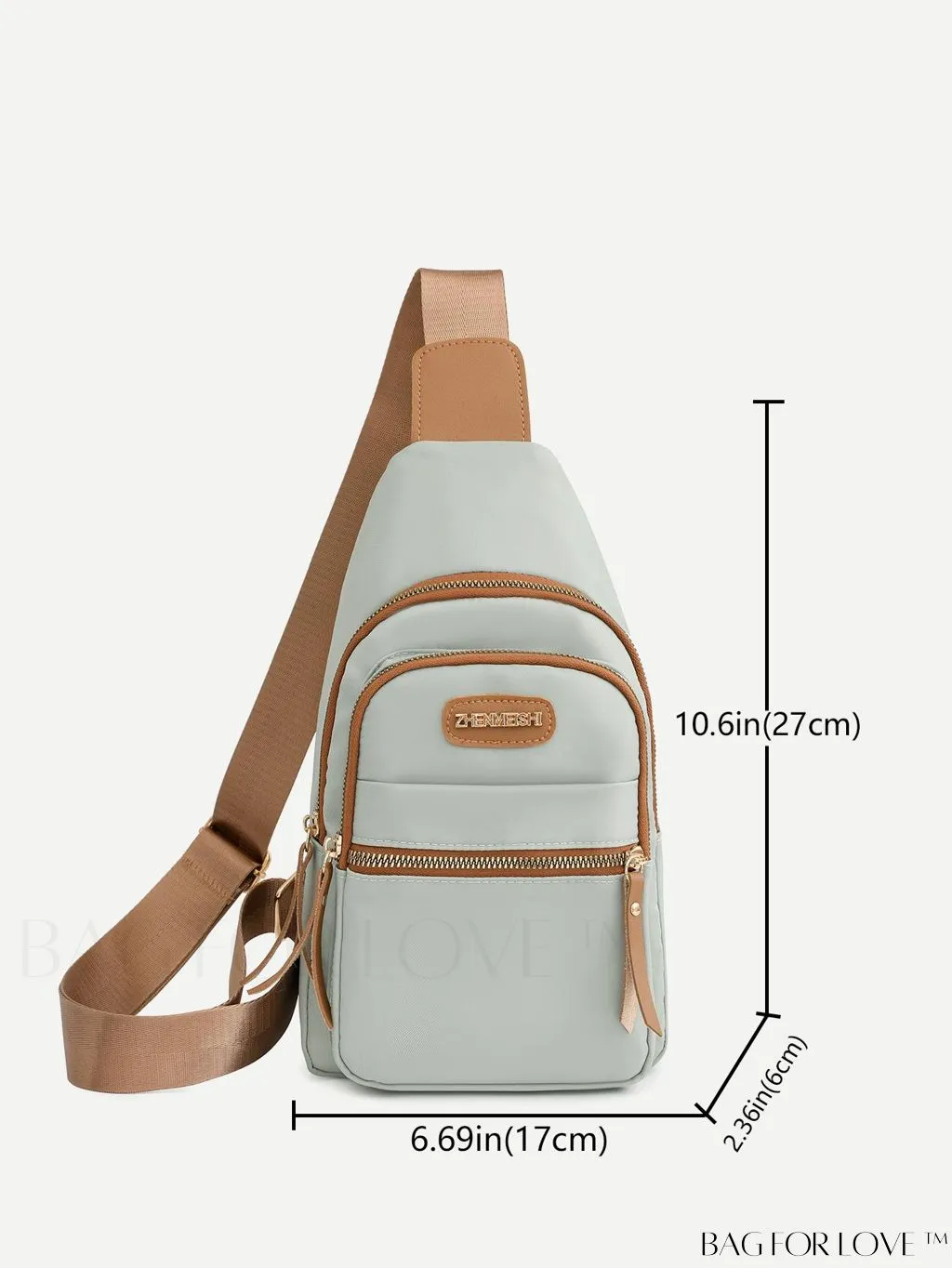 BagForLove - Versatile & Stylish Minimalist Color Blocking Crossbody Chest Bag with Multi-layer Design