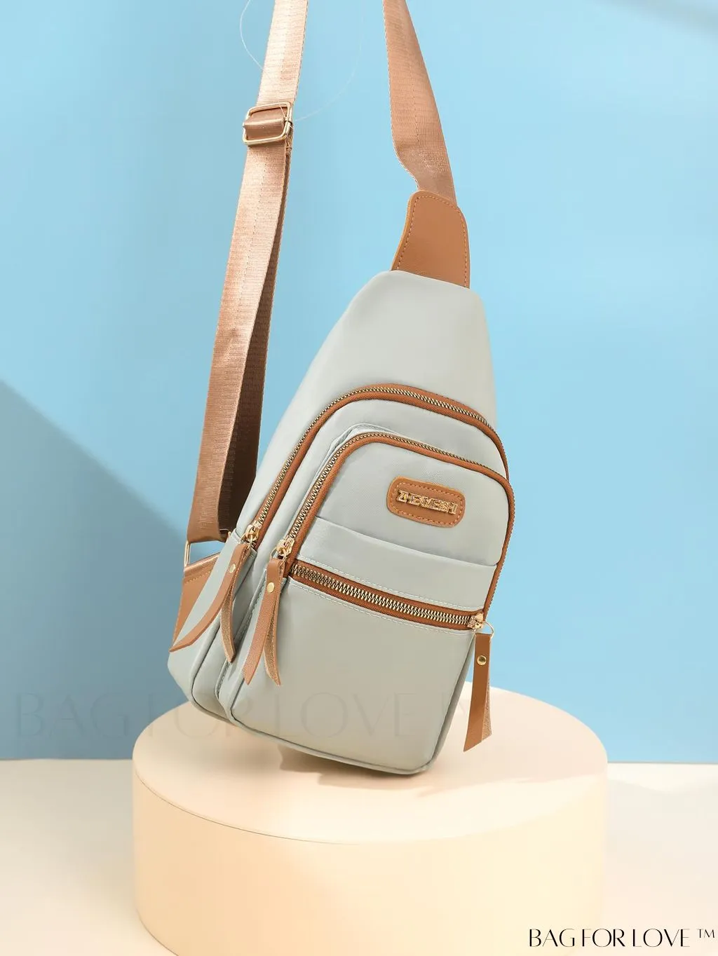 BagForLove - Versatile & Stylish Minimalist Color Blocking Crossbody Chest Bag with Multi-layer Design
