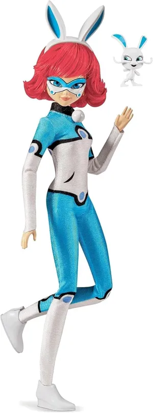 BANDAI Miraculous Ladybug and Cat Noir Toys Bunnyx Fashion Doll | Articulated 26cm Doll with Accessories Kwami | Alix Superhero Figurine Dolls Range