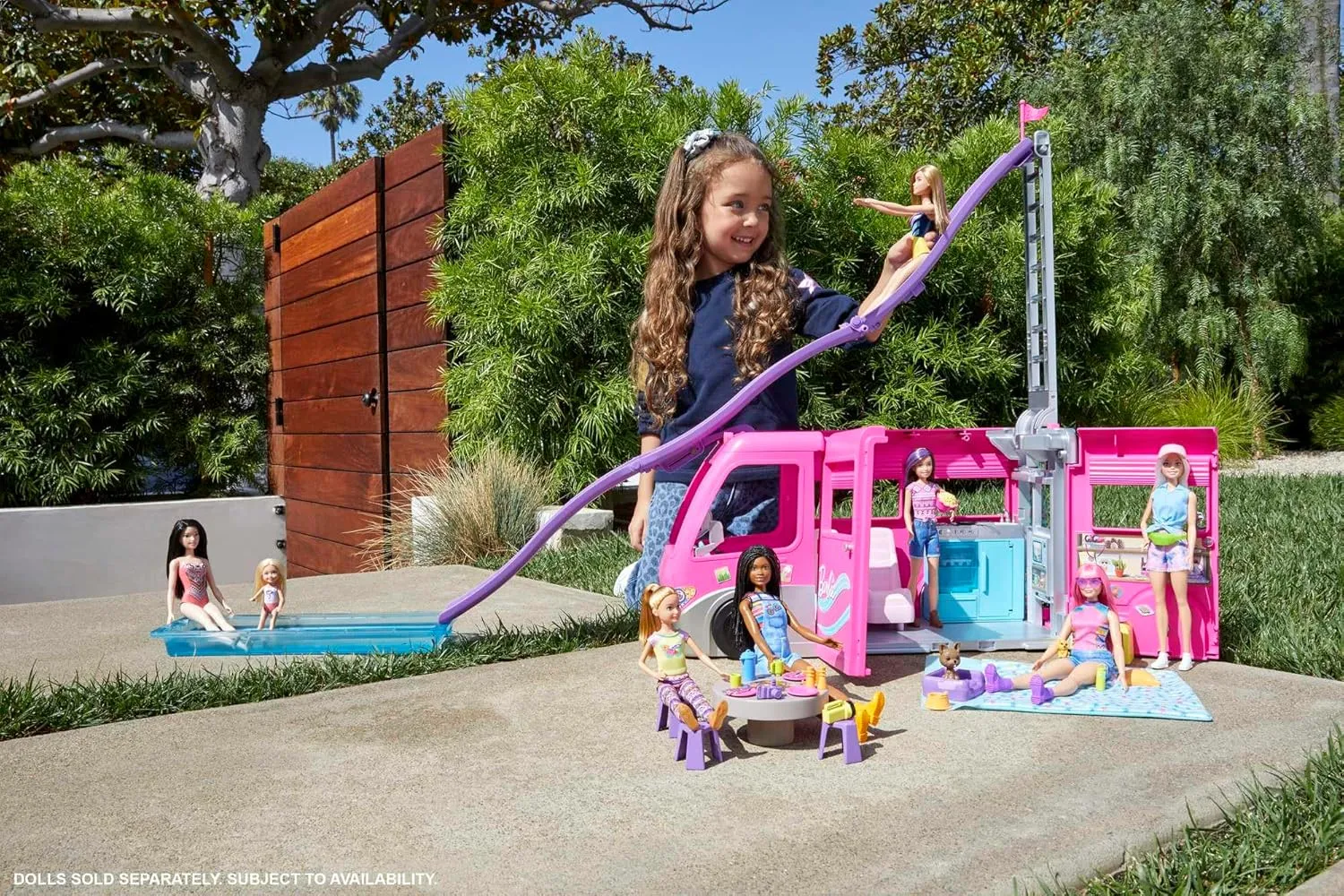 Barbie It Takes Two Stacie Doll & Accessories, Camping Playset with Doll, Pet Tent, Puppy, Sticker Sheet & Accessories