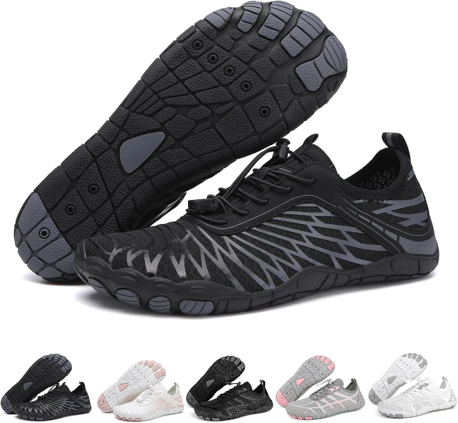 Barefoot Shoes Womens Mens Minimalist Breathable Non-Slip Wide Toe Quick Dry Water Hiking Walking Shoes Athletic Footwear