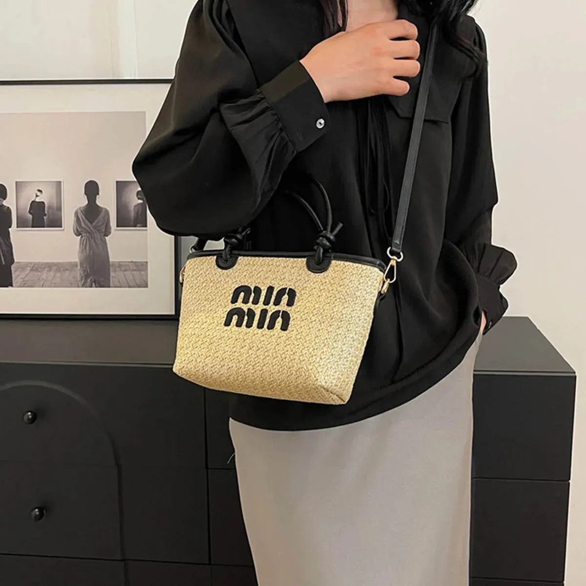 Beach Grass Woven Bag