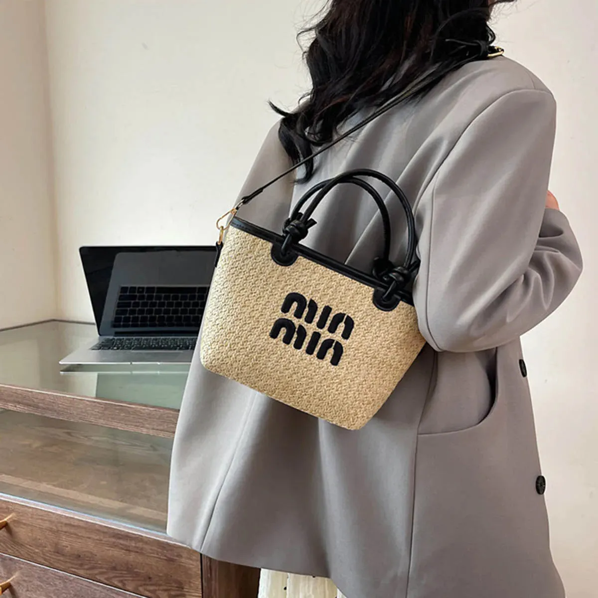 Beach Grass Woven Bag
