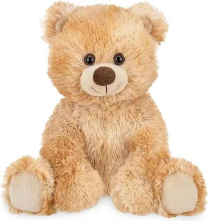Bearington Collection Lil’ Kipper Classic Hand-Sewn Plush Teddy Bear, 11.5” Light Brown Stuffed Bear with Soft Shaggy Plush Faux-Fur, Great Birthday Gift for Collectors of All Ages - Stuffed Toy