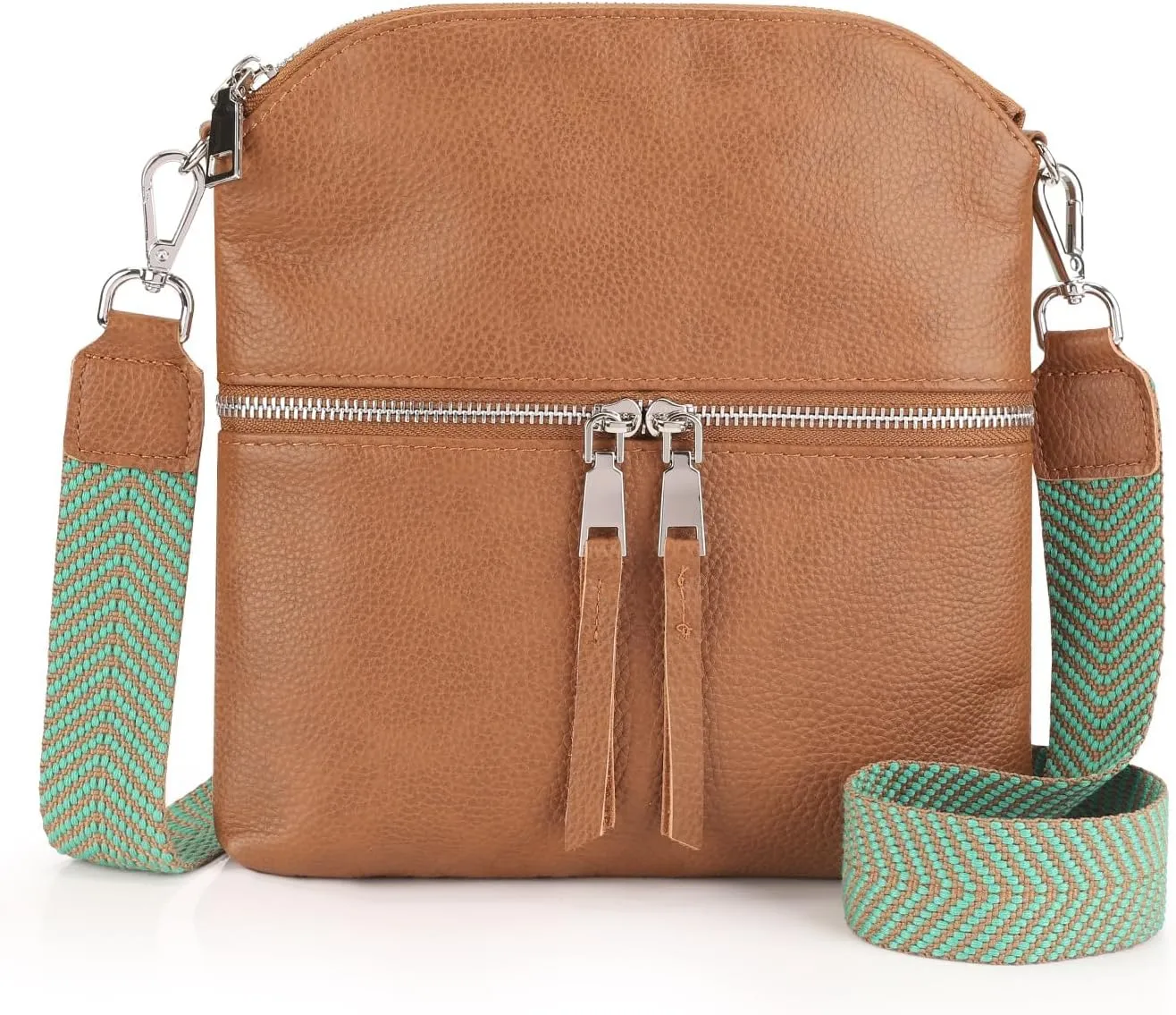 befen Genuine Leather Small Crossbody Purses for Women Travel Cross Body Bags Lightweight with Adjustable Shoulder Strap