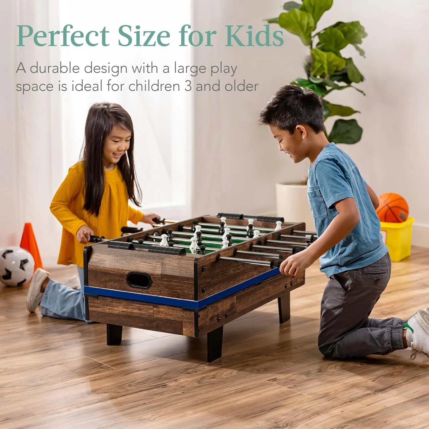 Best Choice Products 11-in-1 Kids Combo Game Table Set for Home, Game Room w/Ping Pong, Foosball, Table Hockey, Chess, Checkers, Shuffleboard, Bowling, 5 Accessory Bags