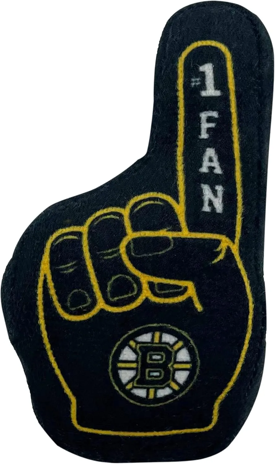 Best Plush CAT Toy: NHL Boston Bruins Complete Set of 3 Piece Cat Toys Filled with Fresh Catnip. Includes: 1 Jersey Cat Toy, 1 Hockey Puck Cat Toy with Feathers & 1#1 Fan Cat Toy. Beautiful Team Logo