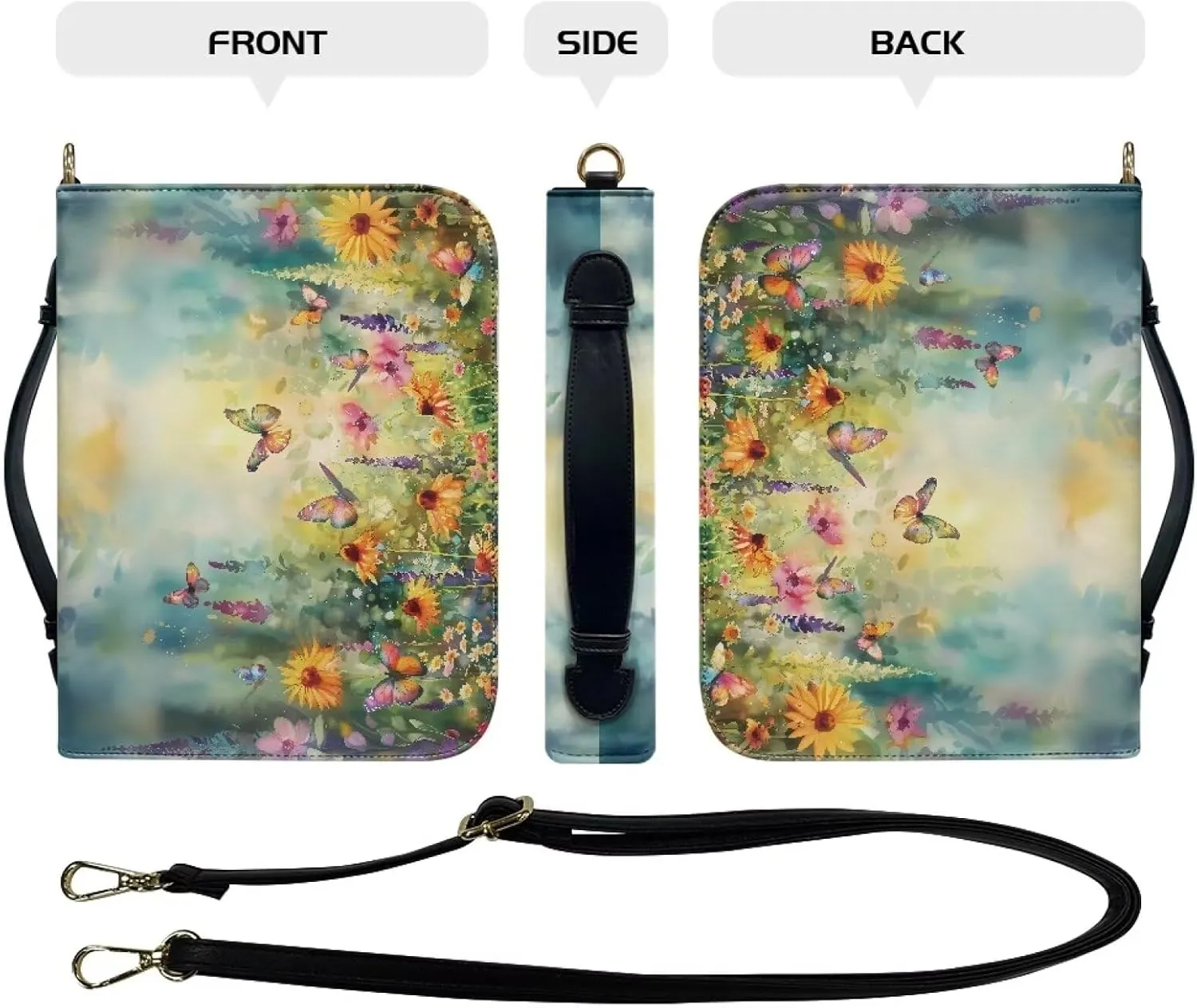 Bible Cover Case for Women Men Leather Bible Accessories Women Men Bible Bags for Women Men Tote