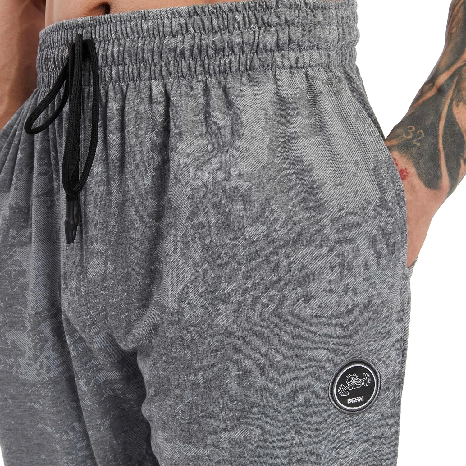 BIG SAM SPORTSWEAR COMPANY Men's Baggy Sweatpants with Pockets, Comfort Design Bodybuilding Muscle Pants