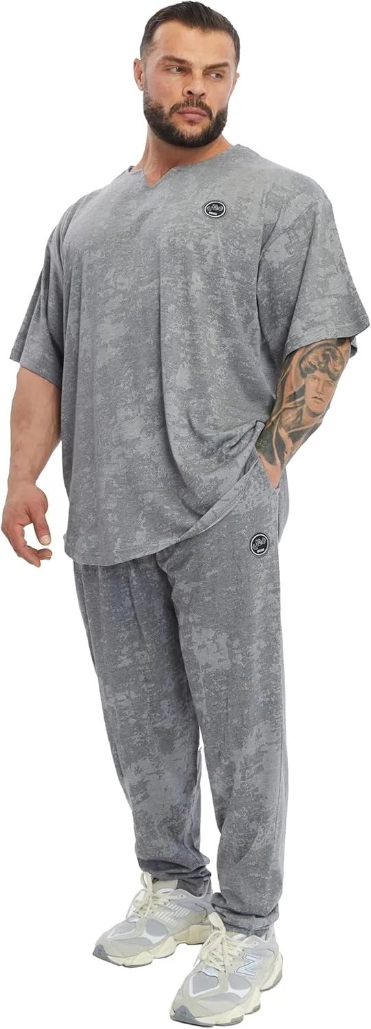 BIG SAM SPORTSWEAR COMPANY Men's Baggy Sweatpants with Pockets, Comfort Design Bodybuilding Muscle Pants