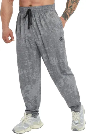 BIG SAM SPORTSWEAR COMPANY Men's Baggy Sweatpants with Pockets, Comfort Design Bodybuilding Muscle Pants