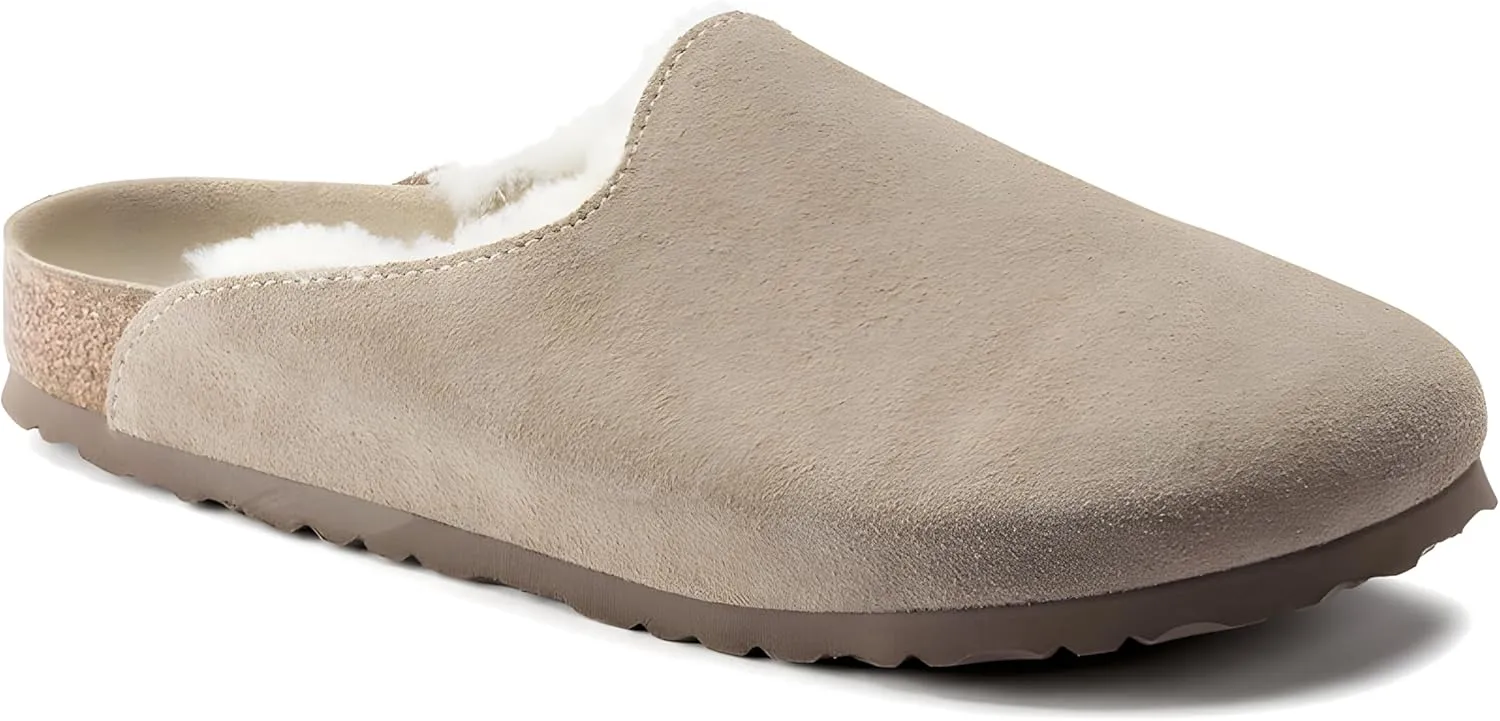 Birkenstock Amsterdam Shearling-Lined Suede Premium Clogs - Cozy and Stylish Winter Comfort