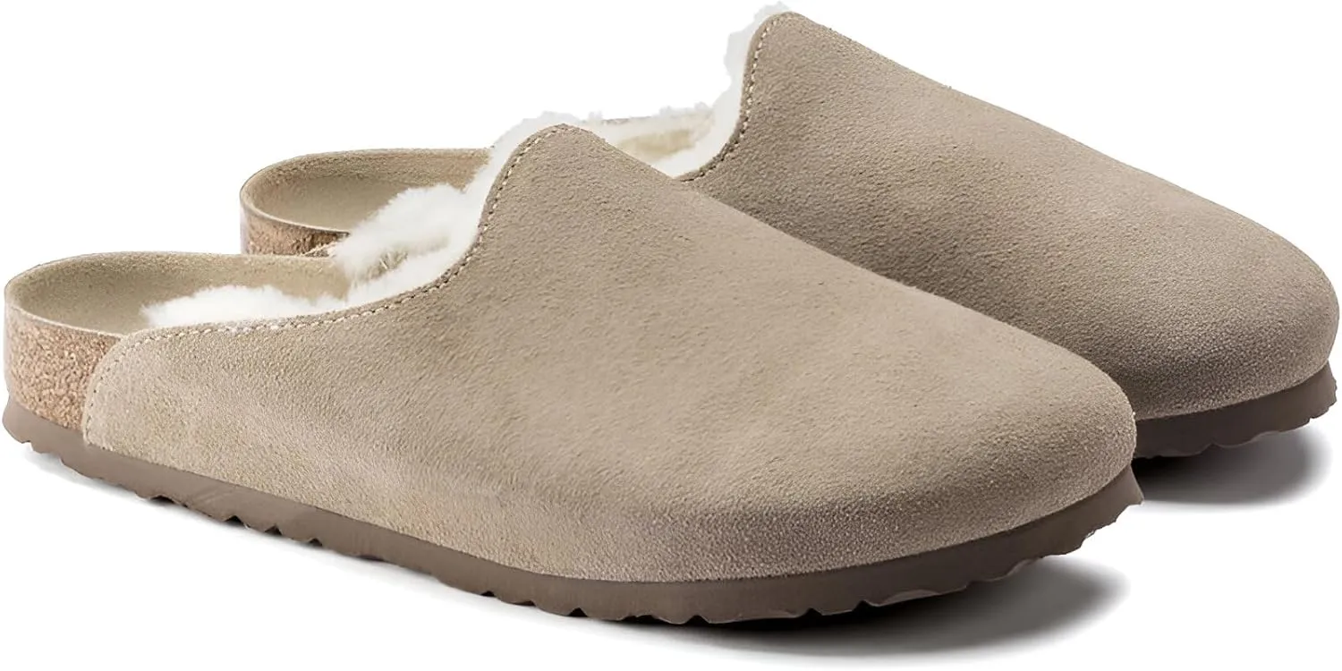 Birkenstock Amsterdam Shearling-Lined Suede Premium Clogs - Cozy and Stylish Winter Comfort