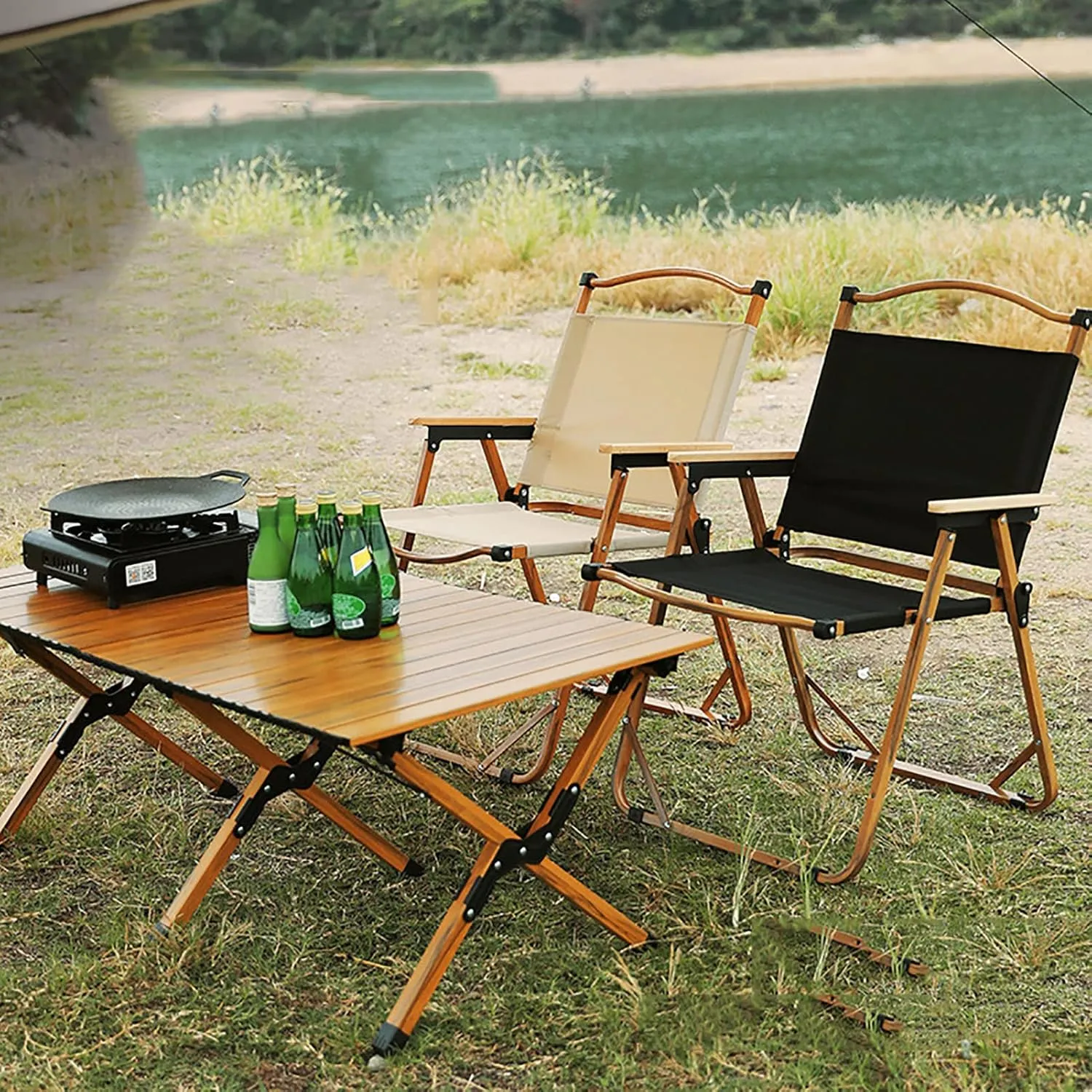BK&MF Folding Outdoor Camping Chair,Comfortable Portable Beach Camp Chair Durable Reclining Folding Chair Beach Camp Chair for Outdoor Yard Porch,A,78x51x50cm(31x20x20inch)