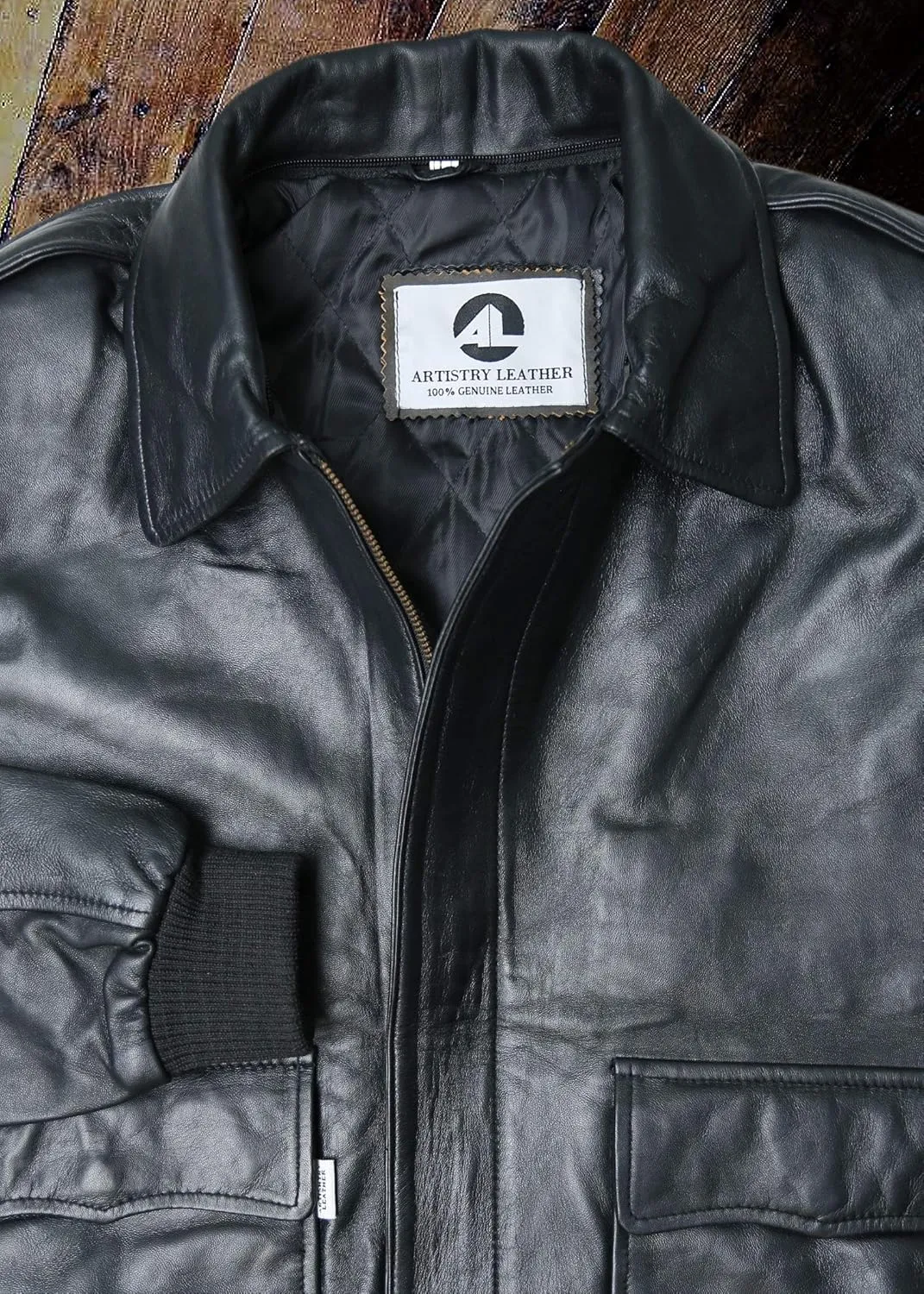 Black Casual Real Leather Jacket for Mens | Genuine Lambskin Motorcycle Biker Jackets