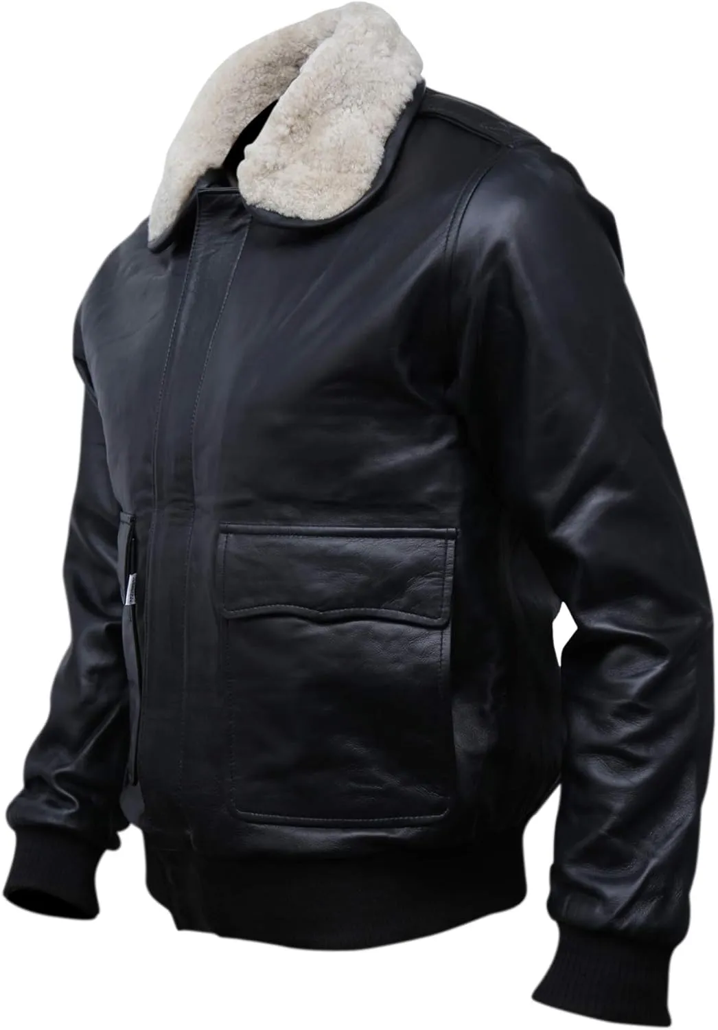 Black Casual Real Leather Jacket for Mens | Genuine Lambskin Motorcycle Biker Jackets