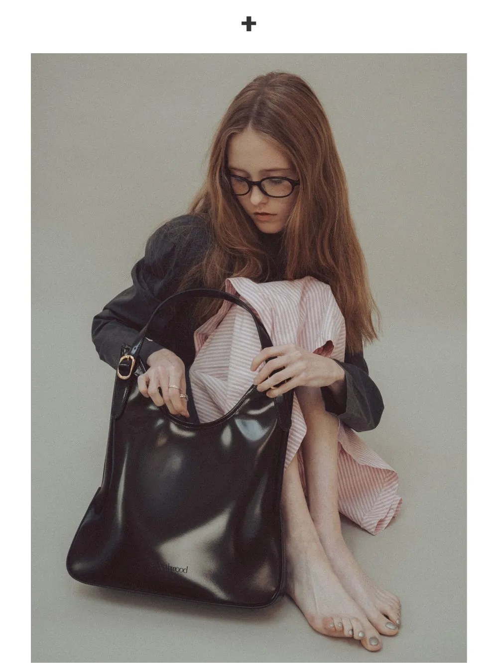 Black Glossy Handbag