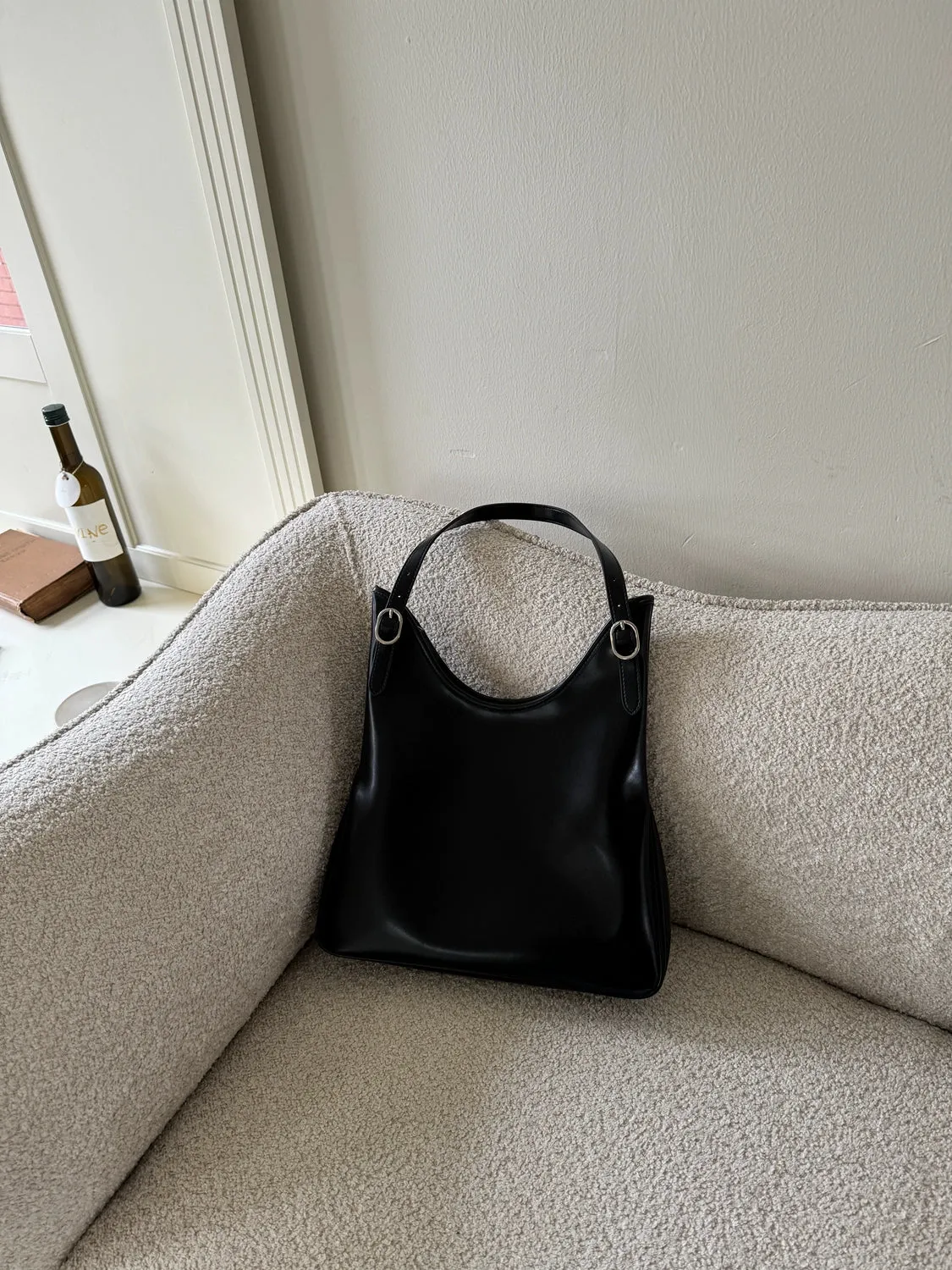 Black Glossy Handbag