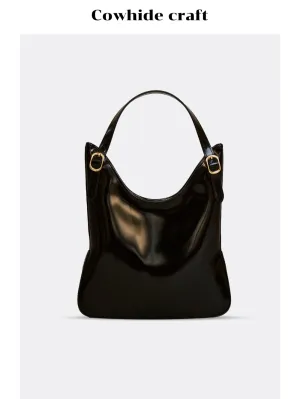 Black Glossy Handbag