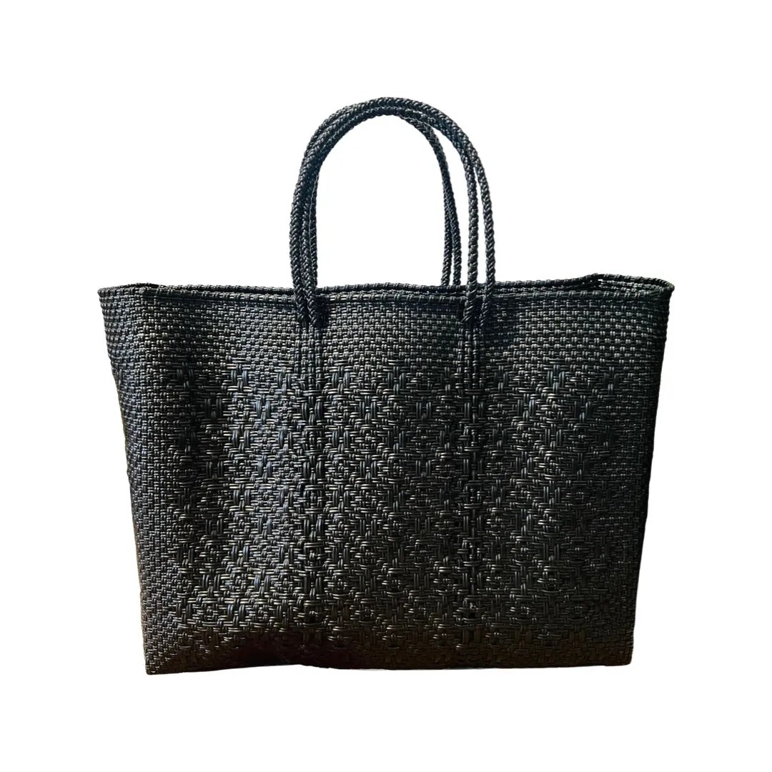Black Oaxacan Woven Bag - Large