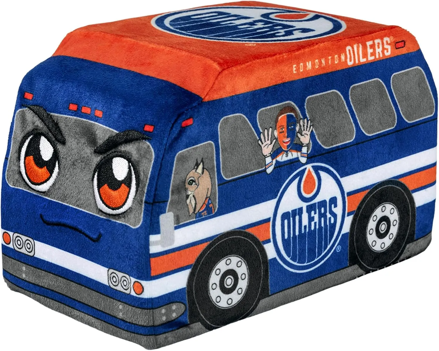 Bleacher Creatures Edmonton Oilers Team Bus 8" NHL Kuricha Plushie - Soft Inspired Plush