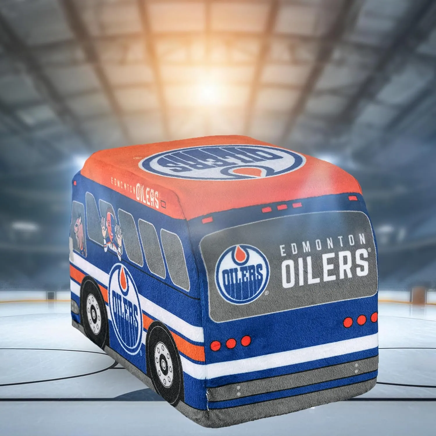 Bleacher Creatures Edmonton Oilers Team Bus 8" NHL Kuricha Plushie - Soft Inspired Plush