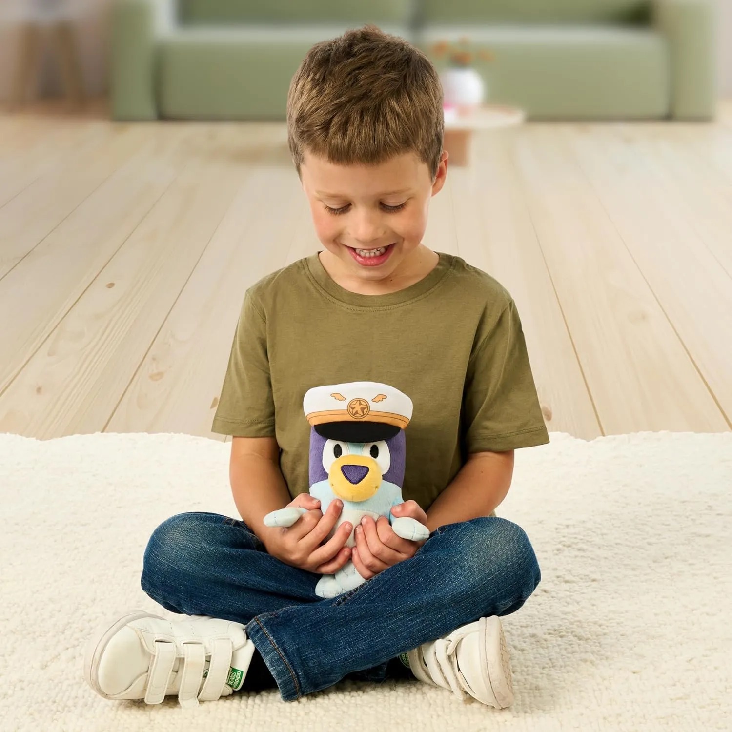Bluey Friends Plush, Exclusive 2pk Plush Toys Including Captain and Holiday Bingo, Detailed Soft Plush Made, 6.5-9 inch / 16-23 cm Tall