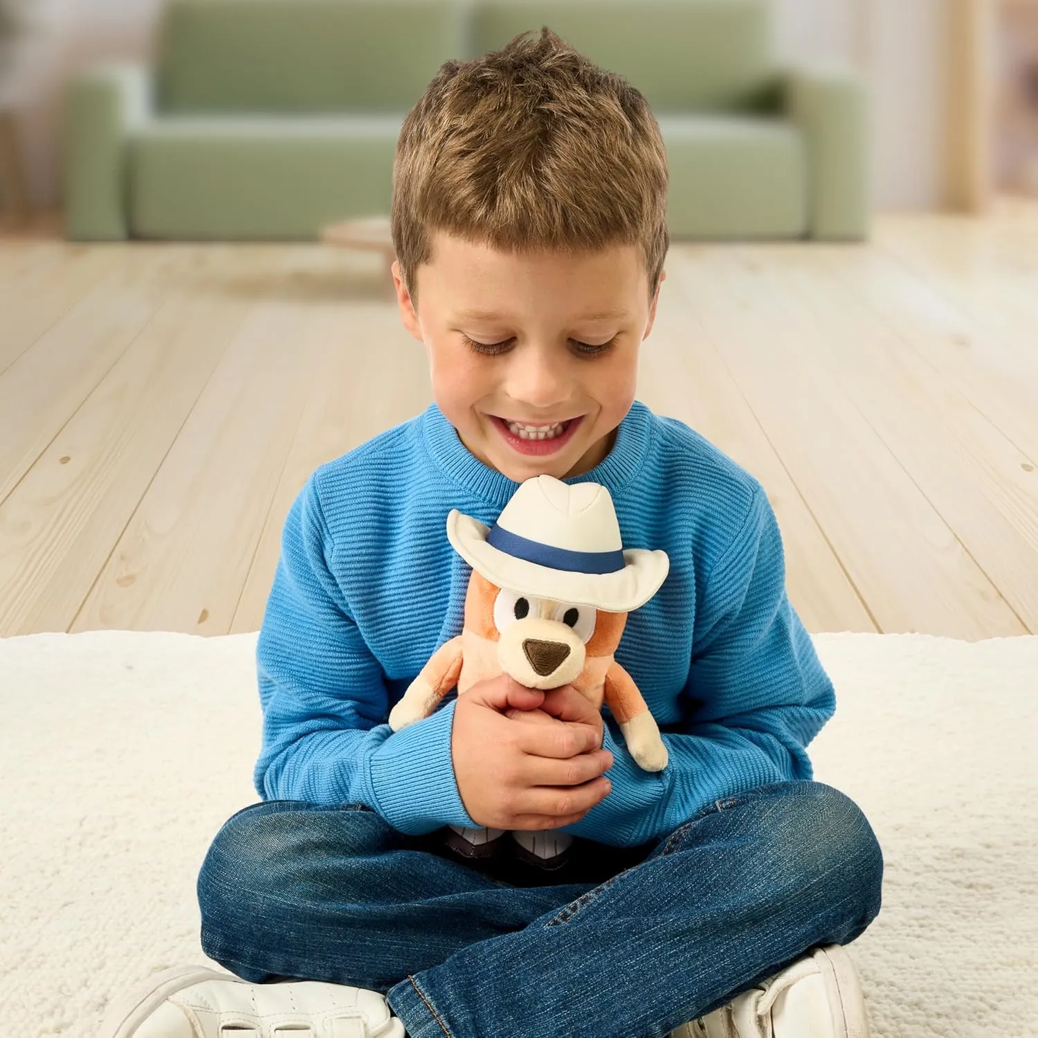 Bluey Friends Plush, Exclusive 2pk Plush Toys Including Captain and Holiday Bingo, Detailed Soft Plush Made, 6.5-9 inch / 16-23 cm Tall