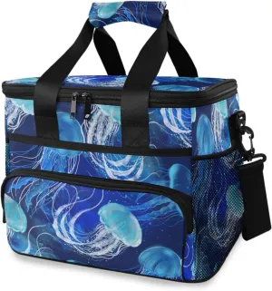 Bolaz Large Cooler Lunch Bag-Jellyfish, Travel Cooler Bags 15L Waterproof Cooler Bag for Camping, Picnic, BBQ, Family Outdoor Activities