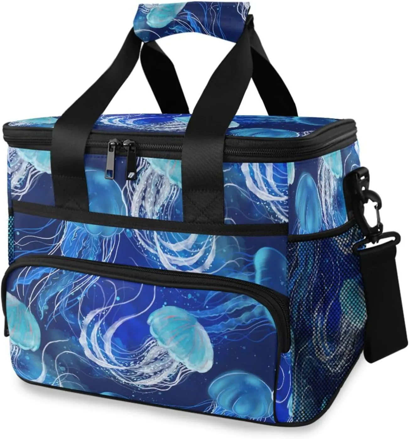 Bolaz Large Cooler Lunch Bag-Jellyfish, Travel Cooler Bags 15L Waterproof Cooler Bag for Camping, Picnic, BBQ, Family Outdoor Activities