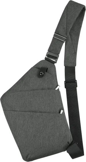 BROADREAM Anti Theft Crossbody Bag for Men Women - Slim Sling Bag Crossbody Shoulder Bag for Travel Hiking Sport Casual
