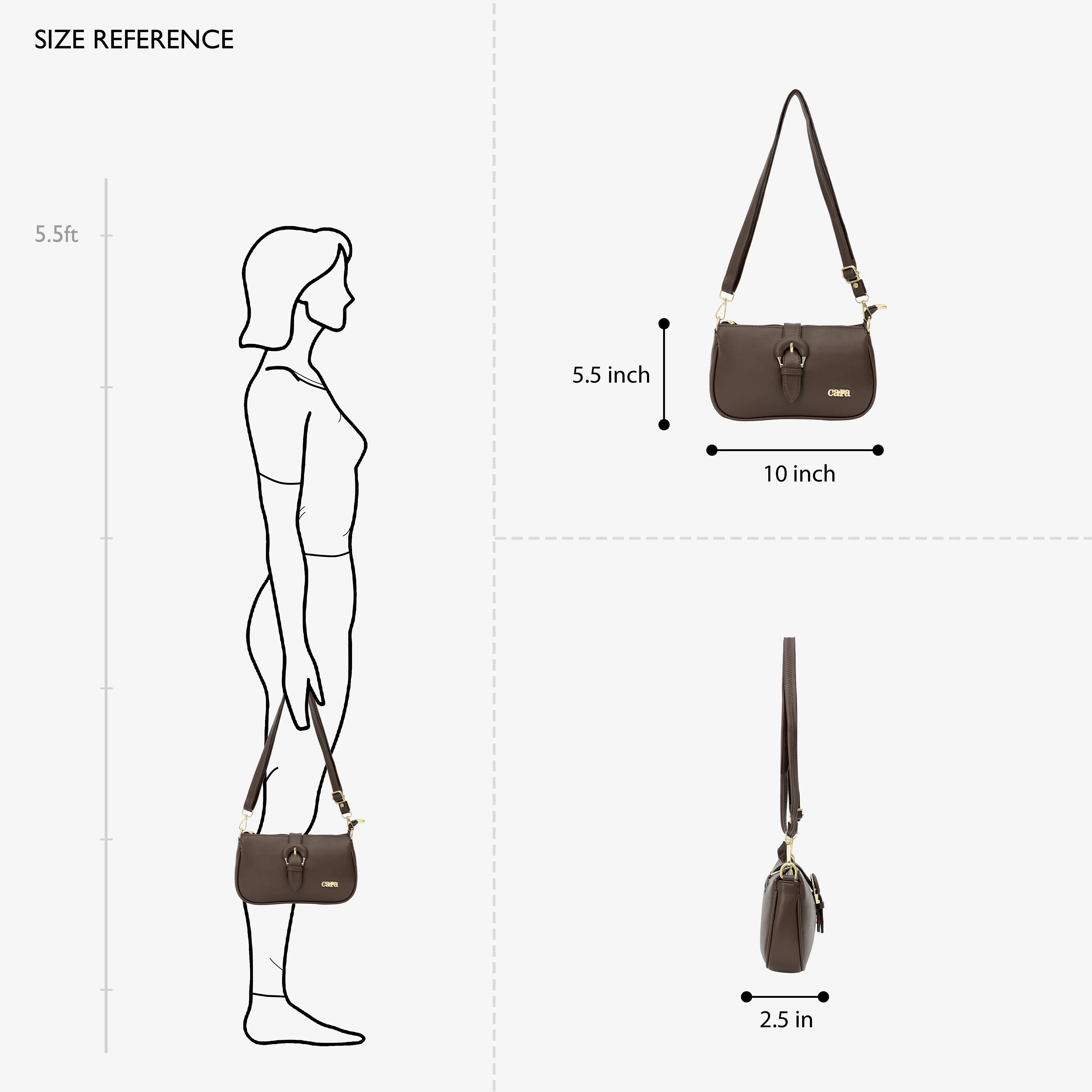 Brown Pleasant Sling | Cara