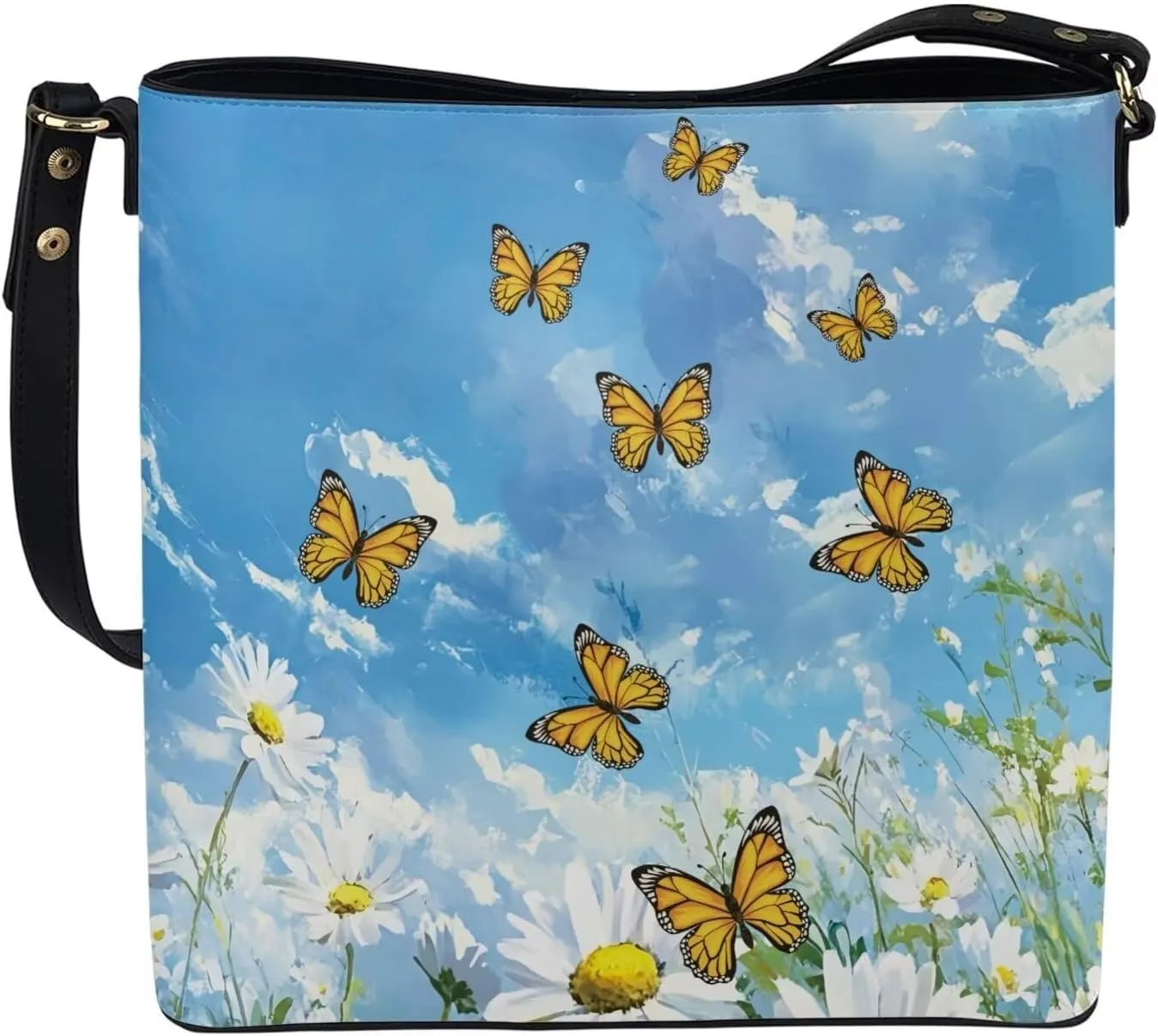 Bucket Purse with Adjustable Strap Womens Leather Tote Bag Travel Totes
