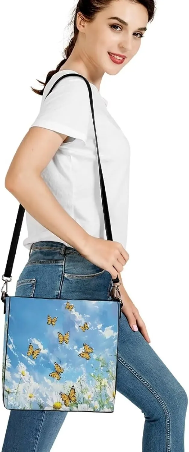 Bucket Purse with Adjustable Strap Womens Leather Tote Bag Travel Totes