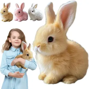 Bunby - My Realistic Bunny Toy, Interactive Bunny Realistic Bunny - Jumping, Twitching, and Shaking Ears, Bunny Realistic Bunny Toy, Bunbi Realistic Bunny, Realistic Bunny Toys for Kids (Brown)