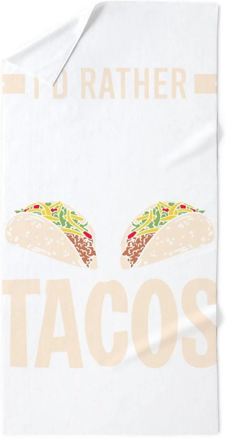 CafePress Eat 26.2 Tacos Marathon Marathoner Run 30"x60" Absorbent, Soft Beach Towel
