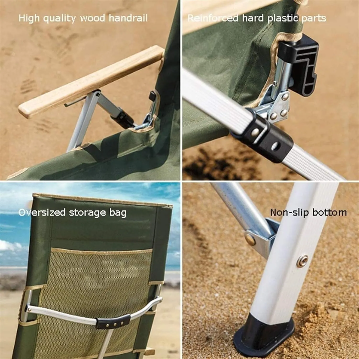 Camping Chair Outdoor Fishing Chair Adjustable Camping Chair Portable Folding Recliner Beach Chair Self-Driving Fishing Sports Chair Folding Chairs for Outside Portable