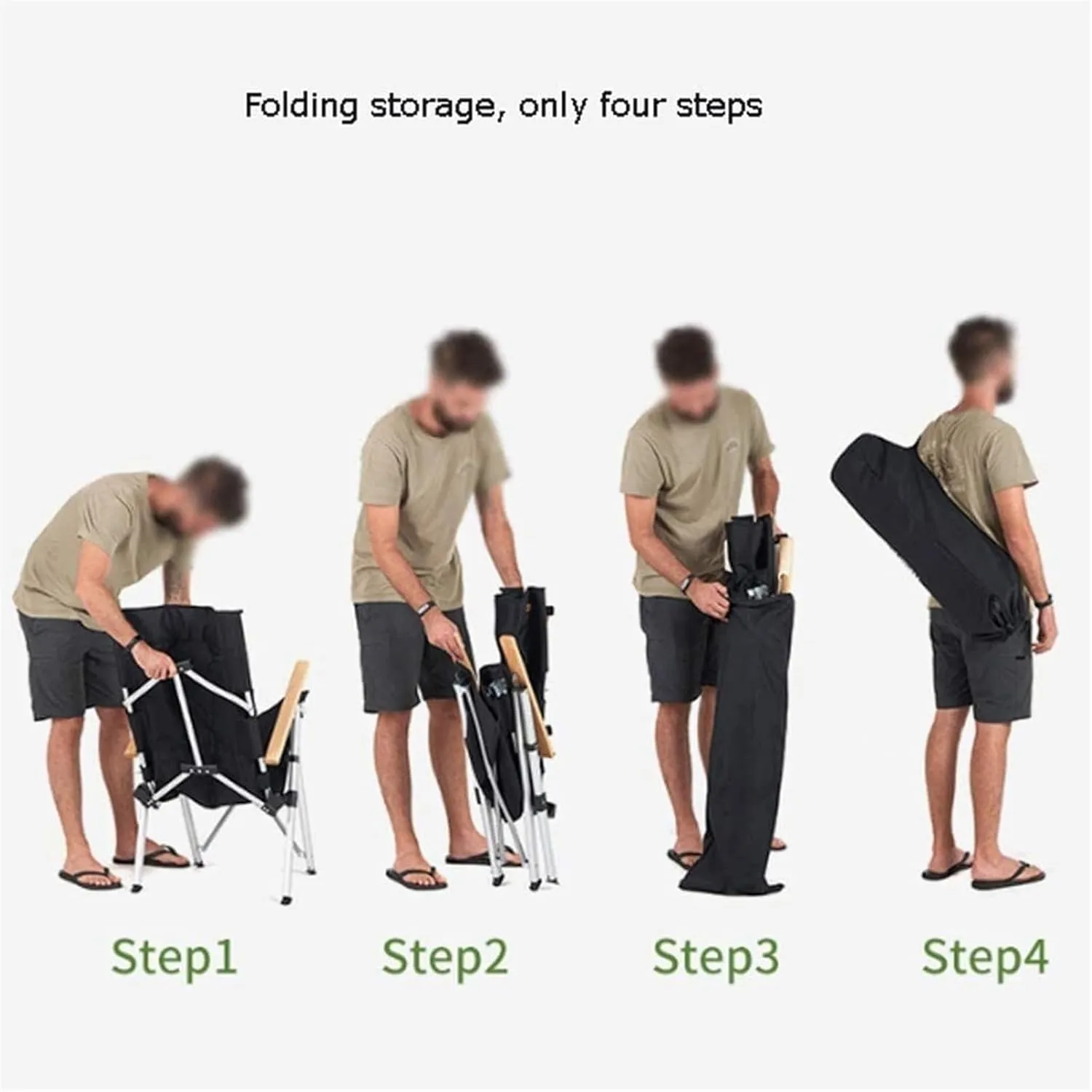 Camping Chair Outdoor Fishing Chair Adjustable Camping Chair Portable Folding Recliner Beach Chair Self-Driving Fishing Sports Chair Folding Chairs for Outside Portable