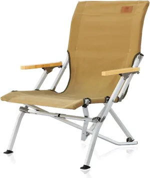 Camping Stool Outdoor Folding Chair Aluminum Alloy Beach Stool Leisure Armchair Fishing Seat Camping Lounge Director Chair Armchair