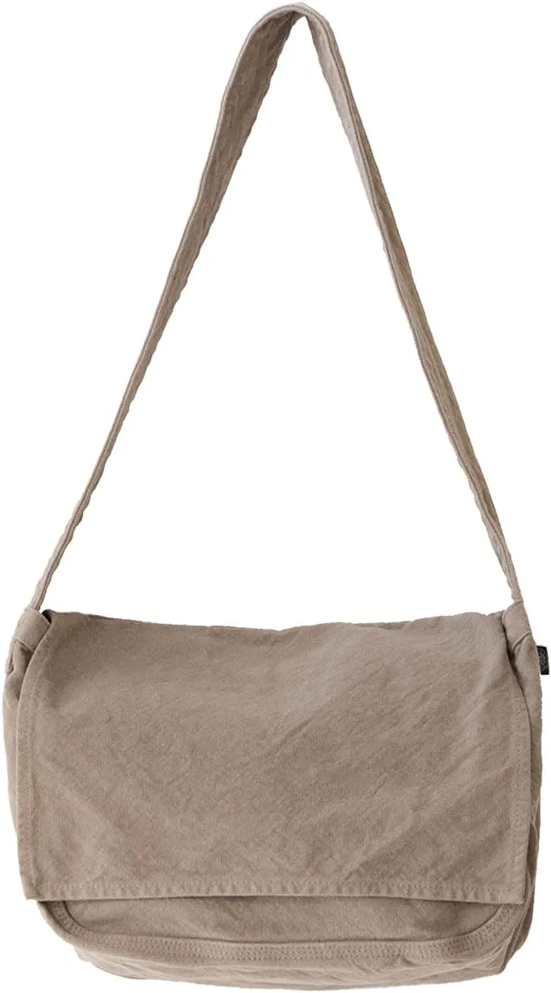 Canvas News Paper Bag Cotton100% japan Washable Sholder Bag Large capacity (VC-5)