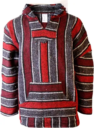 Canyon Creek Striped Woven Baja Jacket Coat Hoodie