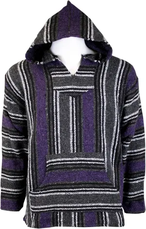 Canyon Creek Striped Woven Baja Jacket Coat Hoodie