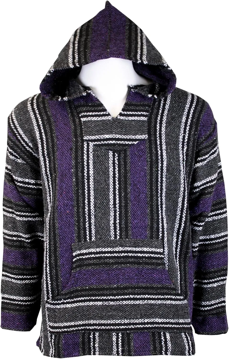 Canyon Creek Striped Woven Baja Jacket Coat Hoodie