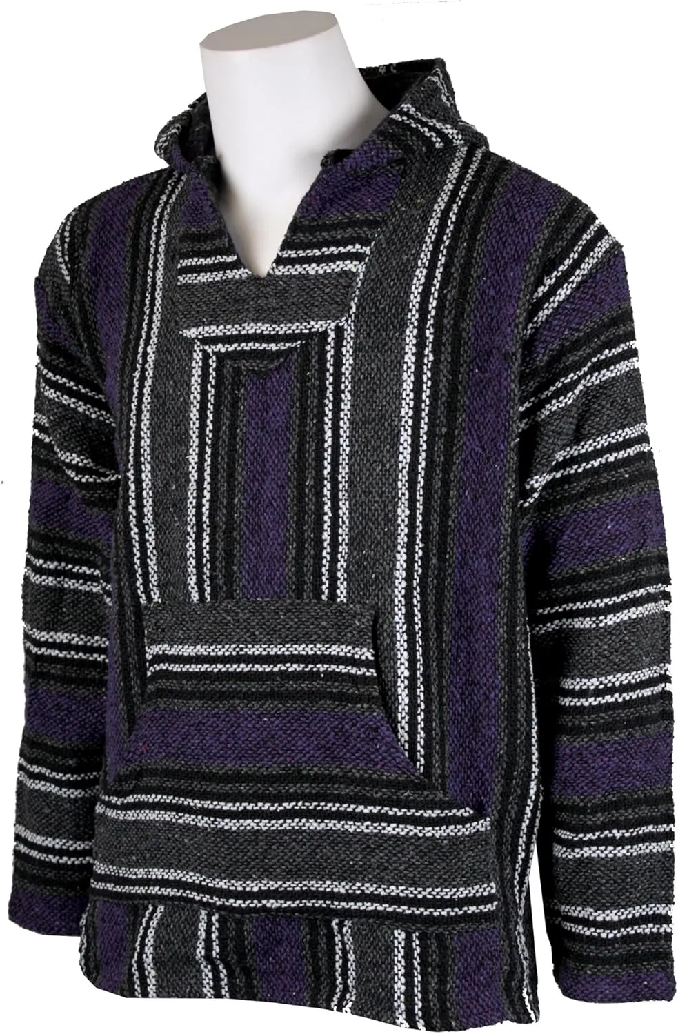 Canyon Creek Striped Woven Baja Jacket Coat Hoodie