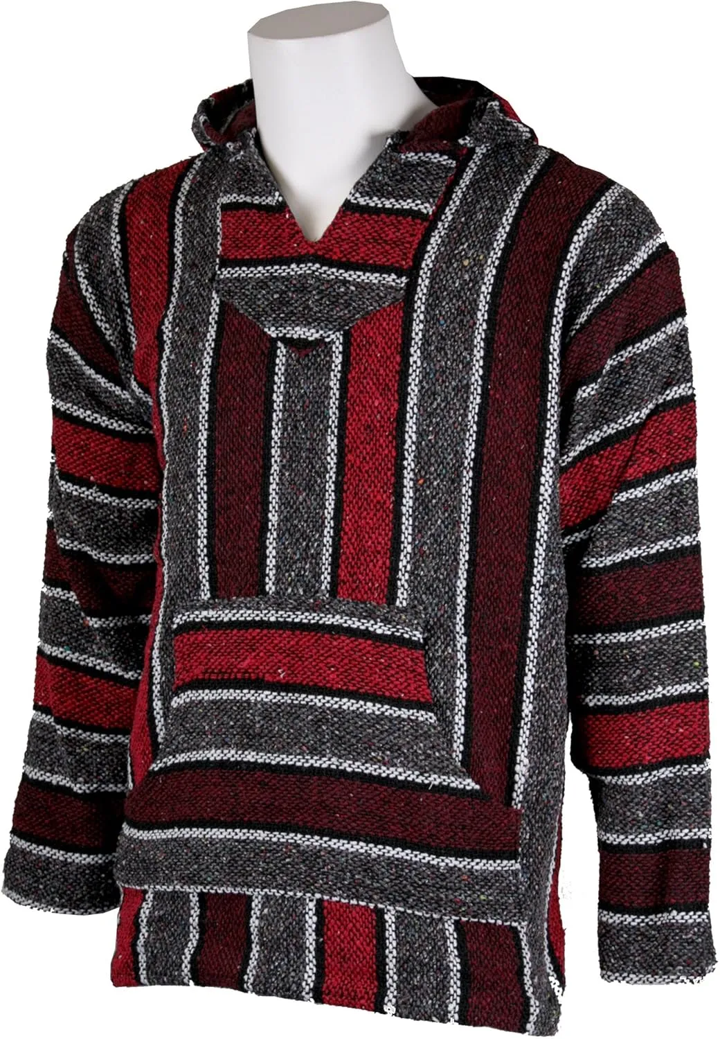 Canyon Creek Striped Woven Baja Jacket Coat Hoodie