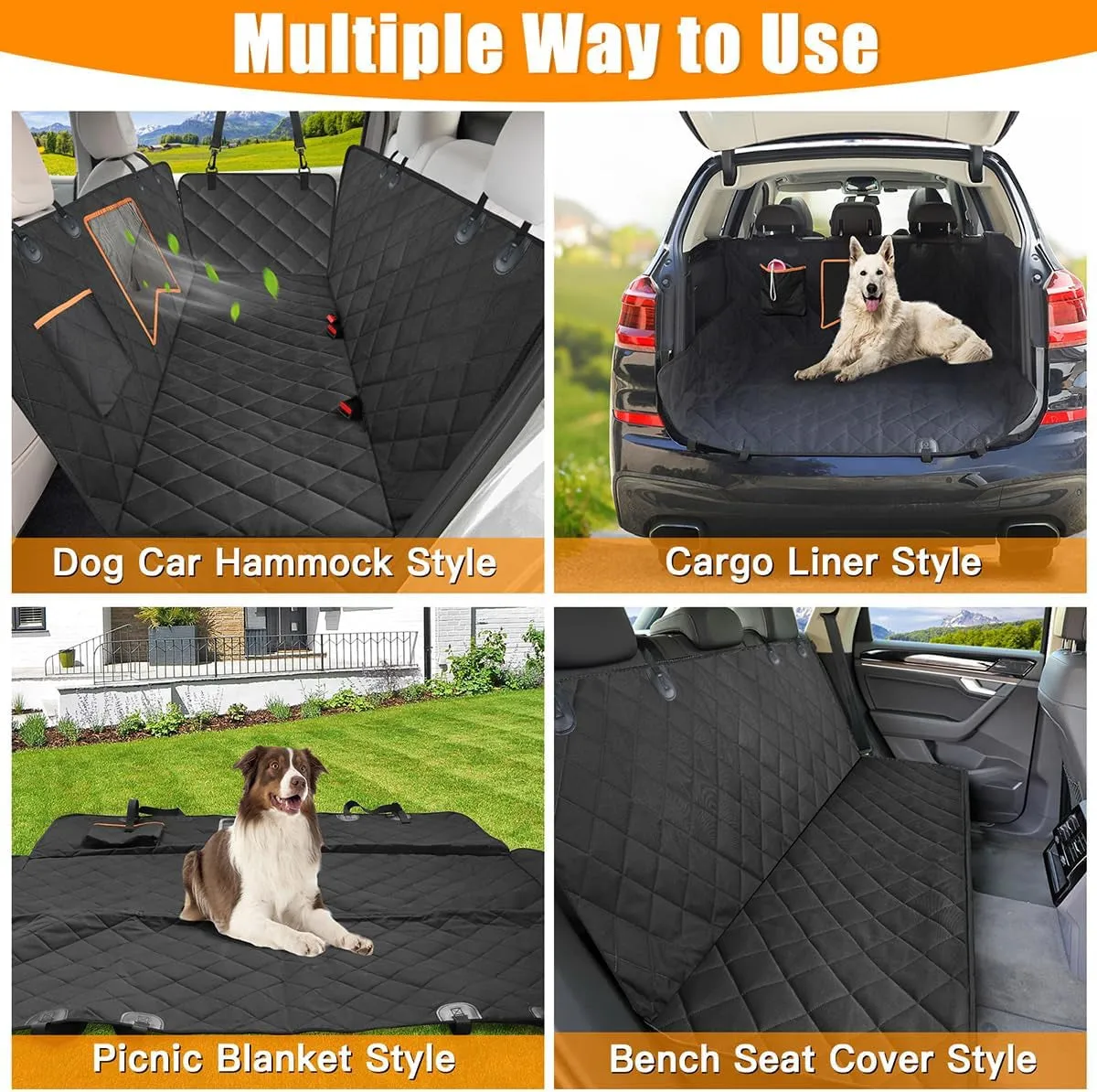 Car Dog SUV Mesh for Pet Seat 100% Car Cars Back and Seat Hammock Curated collection Durable Dog with Soft Seat, Specialty items Cover Dog for Trucks Waterproof Cover Window, Nonslip Anti-Scratch