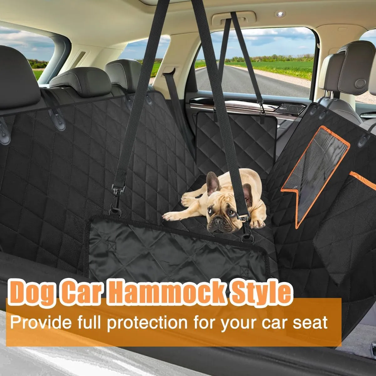 Car Dog SUV Mesh for Pet Seat 100% Car Cars Back and Seat Hammock Curated collection Durable Dog with Soft Seat, Specialty items Cover Dog for Trucks Waterproof Cover Window, Nonslip Anti-Scratch